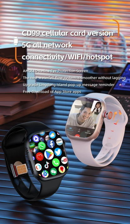 Smart Watch with Android System, CHIP & WIFI compatible,with camera